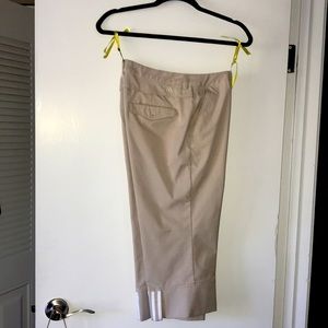 Golf Pants, Adidas, beige with white trim.